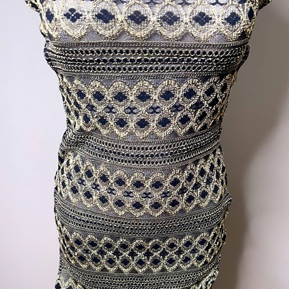 Women's Maxi Cut Out Dress High Slit Side Lace Up Spaghetti straps- Size Small - Picture 2 of 13